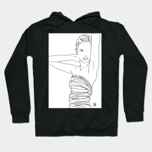 Line Art Lady Hoodie